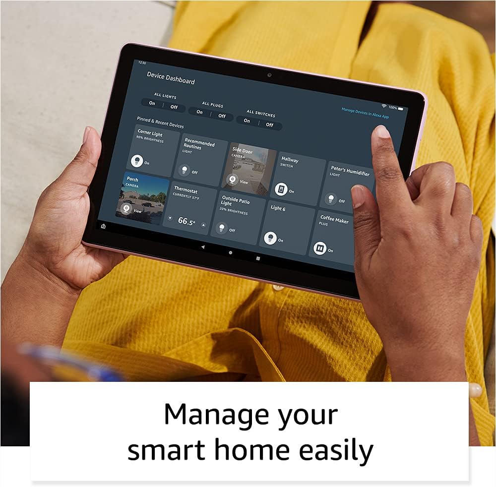 Amazon Fire HD 10 tablet, 10.1, 1080p Full HD, 64 GB, latest model (2021 release), Black