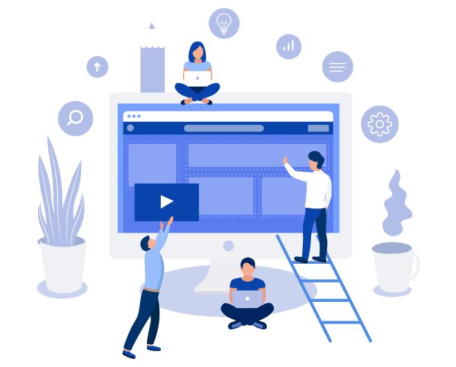 Web development design concept